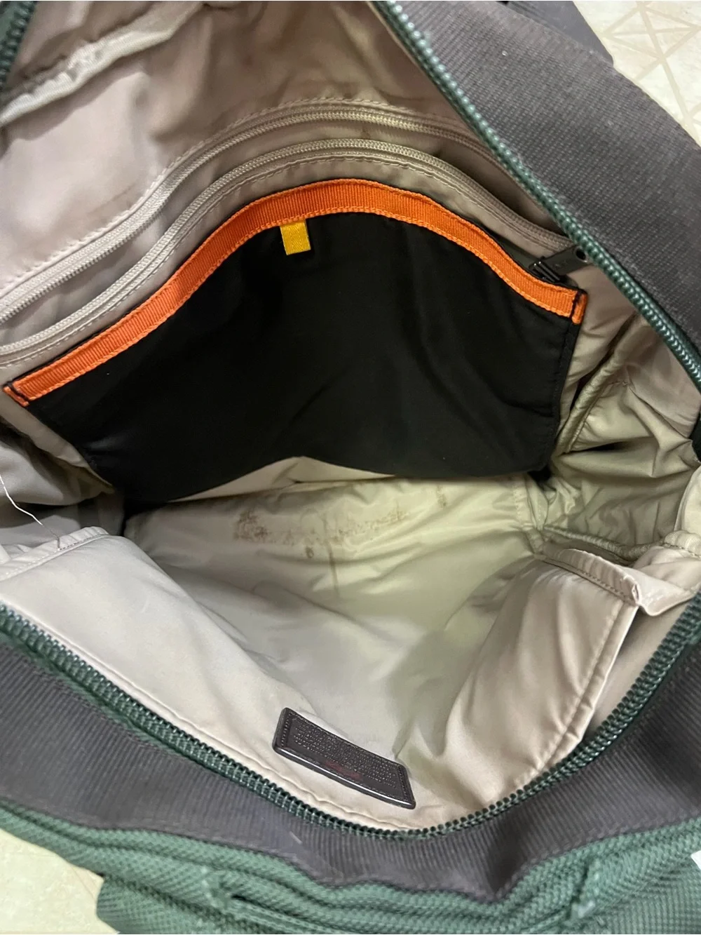 TUMI Alpha 69380SP0 Spruce Green Ballistic Nylon Laptop Brief Backpack Bag